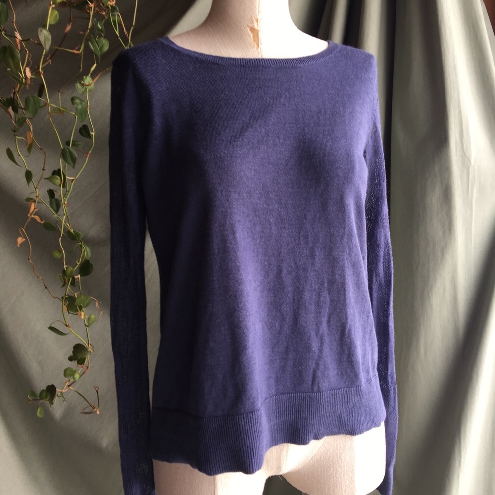 LOFT ✨ Button Back Sweater Knit Sleeves